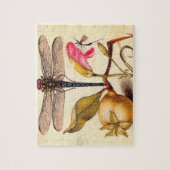 トンボ植物性自然野生生物 ジグソーパズル (縦)