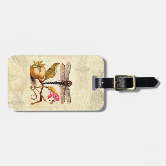 トンボ植物性自然野生生物 ラゲッジタグ (正面横)