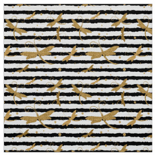 トンボ模様(グリッター効果) ファブリック