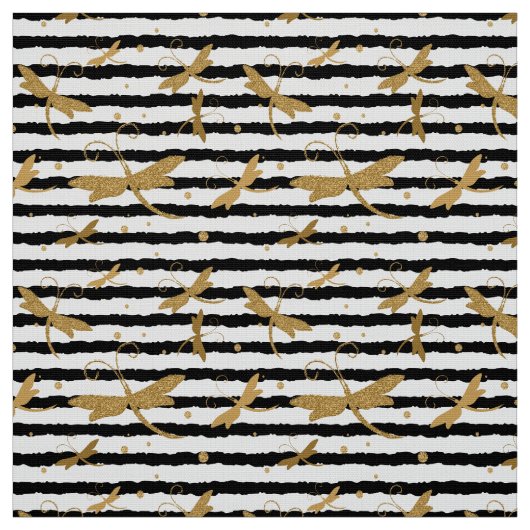 トンボ模様(グリッター効果) ファブリック (見本)