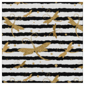 トンボ模様(グリッター効果) ファブリック (クローズアップ)