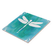 トンボ水彩白アクアブルートンボ タイル (側面)