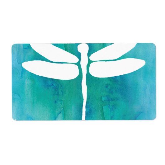 トンボ水彩白アクアブルートンボ ラベル (正面)