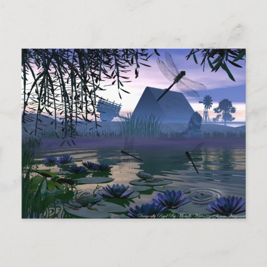 トンボ池はがき ポストカード (正面)