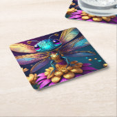 トンボ浚渫船 スクエアペーパーコースター (アングル)