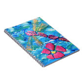 トンボ海ガラスミックスメディアコラージュ ノートブック (右側)