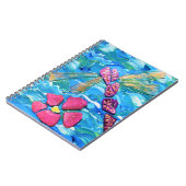 トンボ海ガラスミックスメディアコラージュ ノートブック (左側)