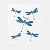 トンボ漫画イラストレーション フリースブランケット (正面)