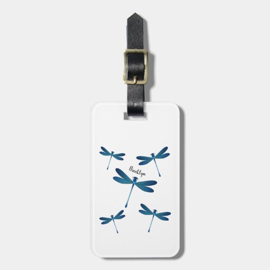 トンボ漫画イラストレーション ラゲッジタグ (正面縦)