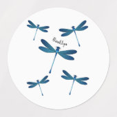 トンボ漫画イラストレーション ラベル (デザイン2)