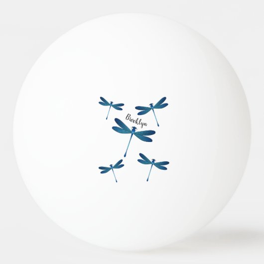 トンボ漫画イラストレーション 卓球ボール (正面)