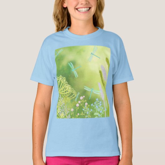 トンボ牧草地デスクマット Tシャツ (正面)