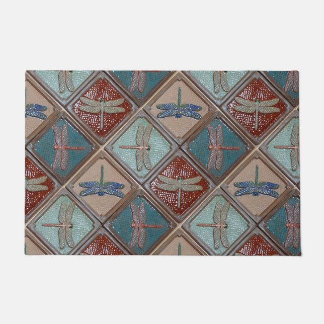 トンボ瓦を備えたドアマット ドアマット (正面)