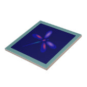 トンボ瓦(ティール（緑がかった色）縁ど) タイル (側面)