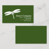 トンボ白害虫コントロール会社のロゴ 名刺 (正面/裏面)