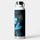 トンボ白熱［赤熱］光を放つイ湖 ウォーターボトル (背面)