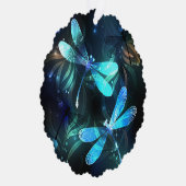 トンボ白熱［赤熱］光を放つイ湖 オーナメントカード (右)