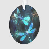 トンボ白熱［赤熱］光を放つイ湖 オーナメント (正面)