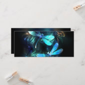 トンボ白熱［赤熱］光を放つイ湖 カード (正面/裏面インサイチュ)