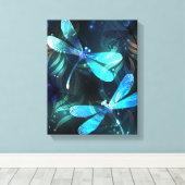 トンボ白熱［赤熱］光を放つイ湖 キャンバスプリント (インサイチュ (ウッドフロア))