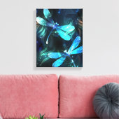 トンボ白熱［赤熱］光を放つイ湖 キャンバスプリント (インサイチュ (リビング))