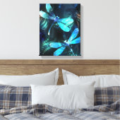 トンボ白熱［赤熱］光を放つイ湖 キャンバスプリント (インサイチュ (寝室))