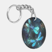 トンボ白熱［赤熱］光を放つイ湖 キーホルダー (正面左)