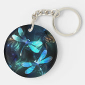 トンボ白熱［赤熱］光を放つイ湖 キーホルダー (裏面)