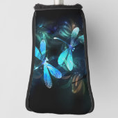 トンボ白熱［赤熱］光を放つイ湖 ゴルフヘッドカバー (回転90)