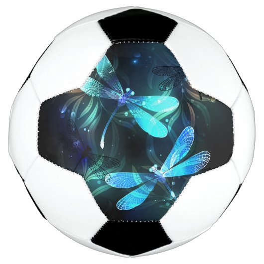 トンボ白熱［赤熱］光を放つイ湖 サッカーボール (正面)