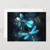 トンボ白熱［赤熱］光を放つイ湖 シーズンポストカード (正面/裏面)