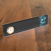 トンボ白熱［赤熱］光を放つイ湖 デスクネームプレート (側面)