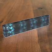 トンボ白熱［赤熱］光を放つイ湖 デスクネームプレート (側面)