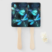 トンボ白熱［赤熱］光を放つイ湖 ハンドファン (正面&裏面)