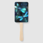 トンボ白熱［赤熱］光を放つイ湖 ハンドファン (裏面)