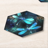 トンボ白熱［赤熱］光を放つイ湖 ペーパーコースター (アングル)