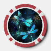 トンボ白熱［赤熱］光を放つイ湖 ポーカーチップ (裏面)