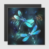 トンボ白熱［赤熱］光を放つイ湖 マグネット招待状 (正面/裏面)