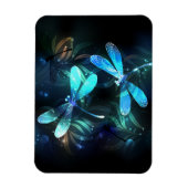 トンボ白熱［赤熱］光を放つイ湖 マグネット (縦)