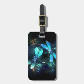 トンボ白熱［赤熱］光を放つイ湖 ラゲッジタグ (正面縦)