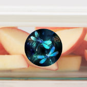 トンボ白熱［赤熱］光を放つイ湖 ラベル (貼付)