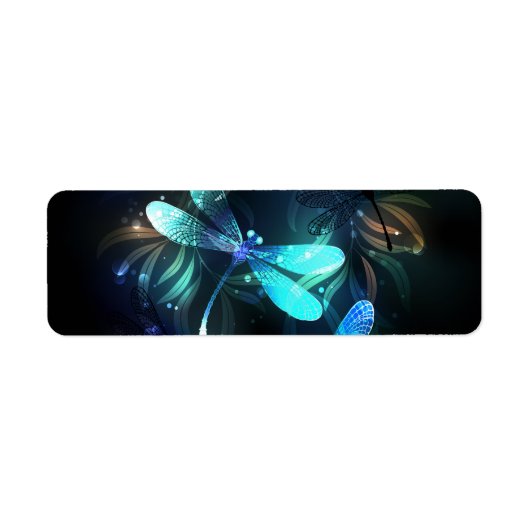 トンボ白熱［赤熱］光を放つイ湖 ラベル (正面)