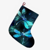 トンボ白熱［赤熱］光を放つイ湖 ラージクリスマスストッキング (正面 (吊り時))