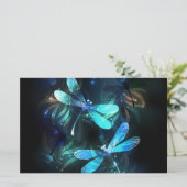 トンボ白熱［赤熱］光を放つイ湖 便箋 (スタンド正面)