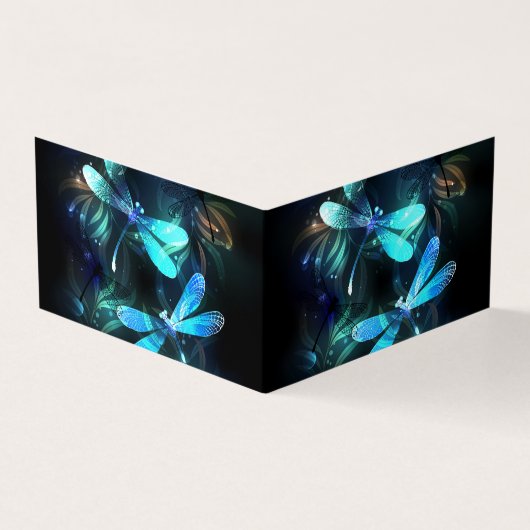 トンボ白熱［赤熱］光を放つイ湖 名刺 (外部)