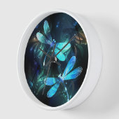 トンボ白熱［赤熱］光を放つイ湖 壁時計 (傾斜)