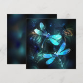 トンボ白熱［赤熱］光を放つイ湖 案内状 (正面/裏面)