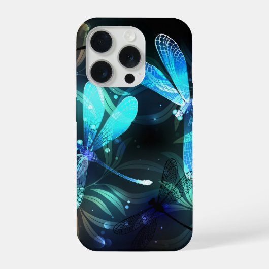 トンボ白熱［赤熱］光を放つイ湖 iPhoneケース (裏面)