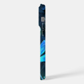 トンボ白熱［赤熱］光を放つイ湖 iPhoneケース (左側面)