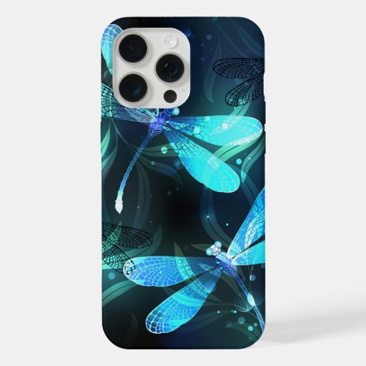 トンボ白熱［赤熱］光を放つイ湖 iPhoneケース (裏面)